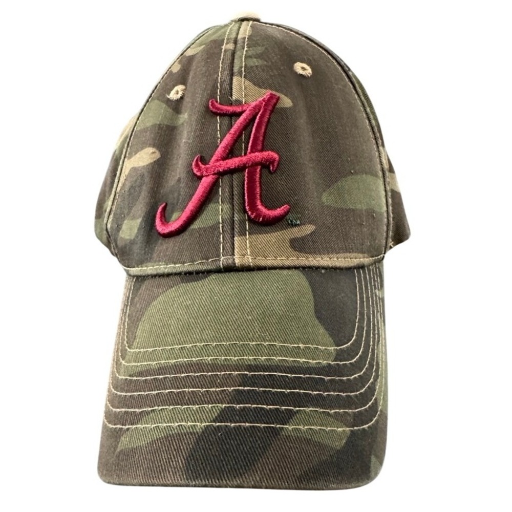 NCAA Alabama Crimson Tide Camo A Logo Baseball Cap Hat Adjustable